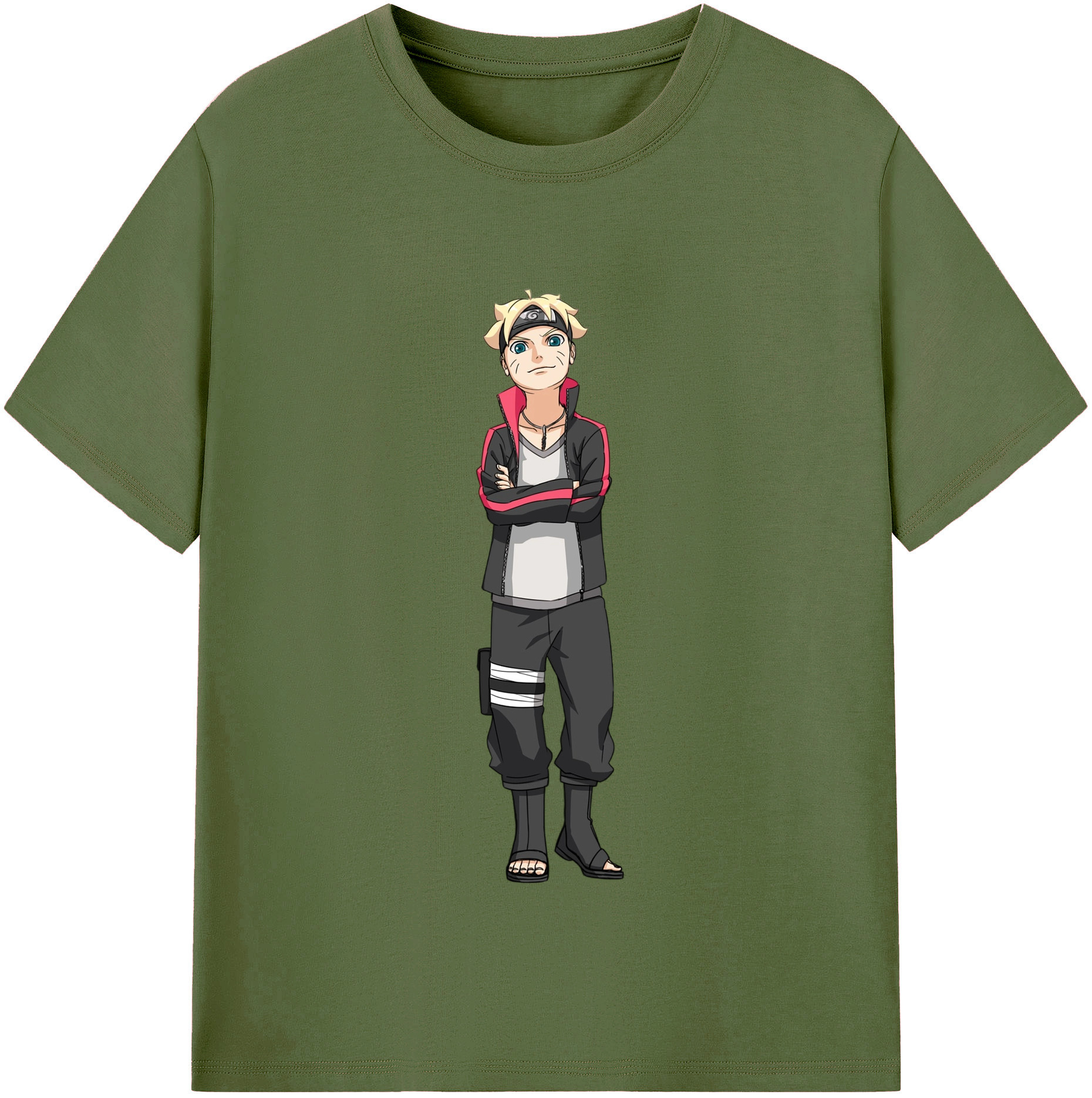 （画像用） NARUTO -ナルト- うずまき ボルト Uzumaki Boruto 綿100％半袖Tシャツ（フロントプリント）